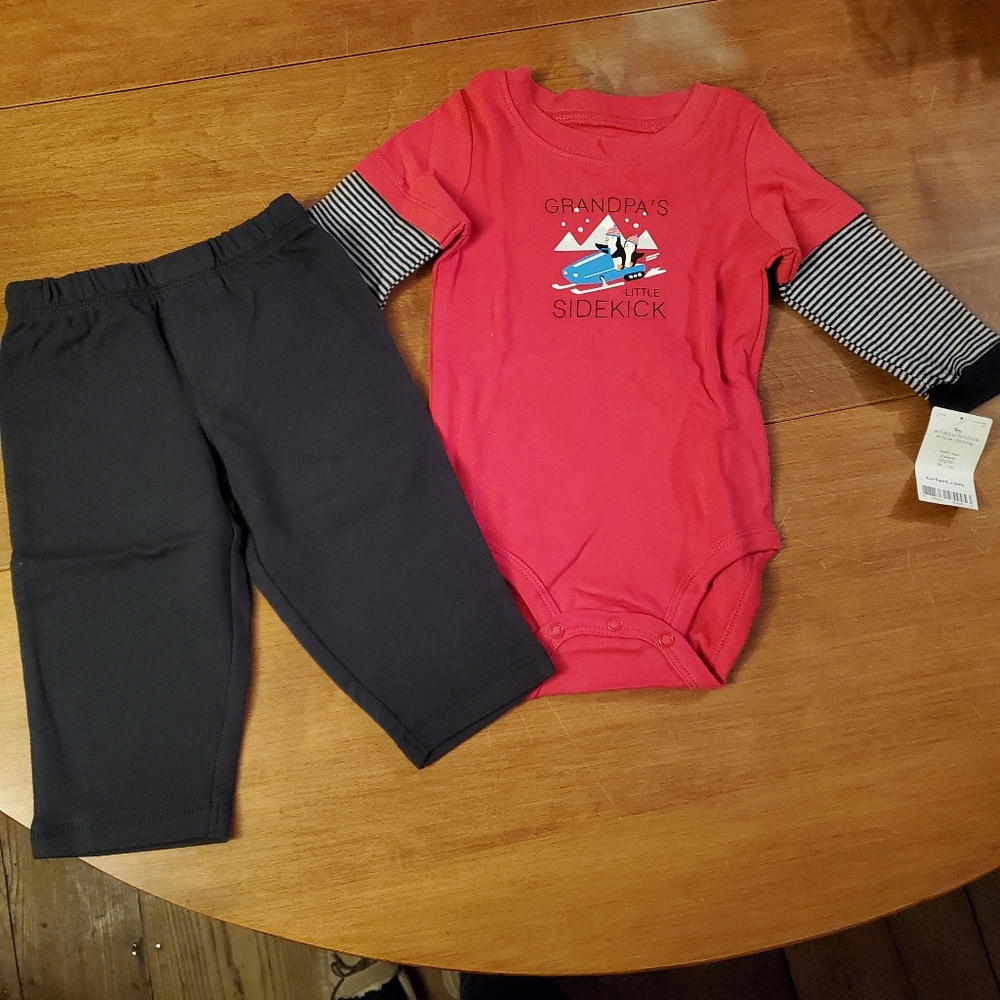 NWT Carter's 2 piece Grandpa's sidekick set